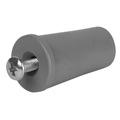 Image of Schellenberg 10262 Set of 4 Plastic End Caps for Blinds, Grey, 39 mm