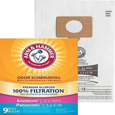 Image of Arm &amp; Hammer A&amp;H Kenmore Style C, Q 5055 Premium Paper 9 Pk Bag