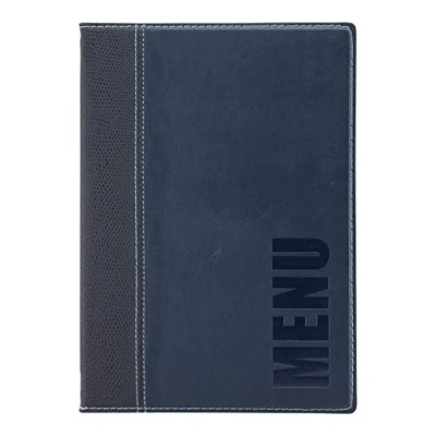 Image of Securit Trendy Range A5 Menu Holder with 1 Double Insert, Blue