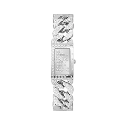 Image of GUESS Women Analogue Quartz Watch with Stainless Steel Strap GW0298L1