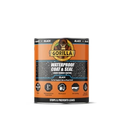 Image of Gorilla 84756 Waterproof Coat &amp; Seal Black 473ml