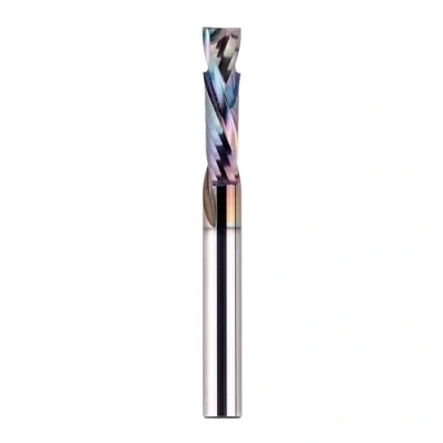 Image of SpeTool Spiral Cutter 6 mm Shaft Compression 22 Cutting Length Extra Long with TAC Coating Groove CNC Slot Wood Solid Carbide End Mill for Router