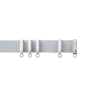 Image of Aluminium Curtain Track In White (400cm)
