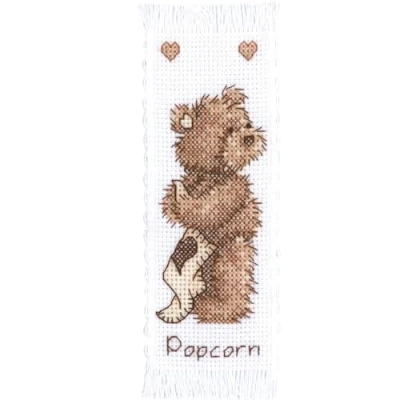 Image of Vervaco Bookmark Popcorn Counted Cross Stitch, Multi Colour