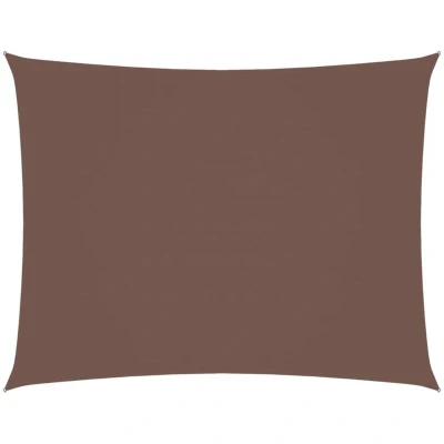 Image of vidaXL Sunshade Sail Oxford Fabric Rectangular 2x3.5 m Brown