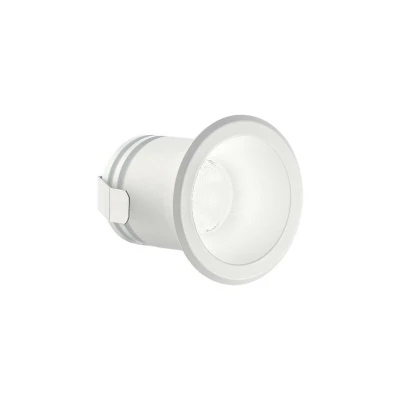 Image of Virus Integrated LED Indoor Recessed Downlight Lamp 1 Light White 3000K
