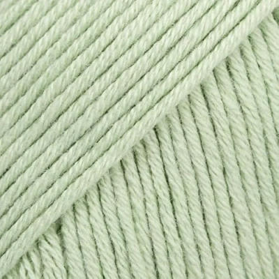 Image of 100% Egyptian Cotton Yarn for Knitting and Crocheting, Drops Safran, Sport Weight, 2 Fine, 5 ply, 1.8 oz 175 Yards (74 Pistachio ice Cream)
