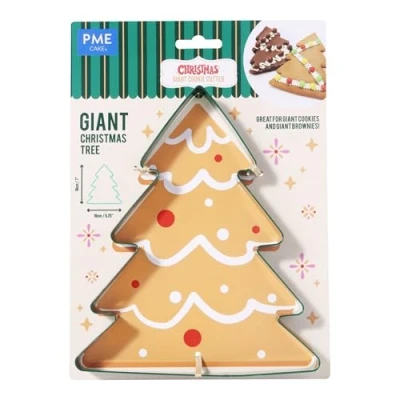 Image of PME CH24CCC115 Giant Cookie Cutter, Christmas Tree (18cm / 7inch), Steel