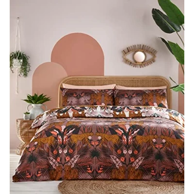 Image of furn. Kaihalu Duvet Cover Set, Cocoaberry