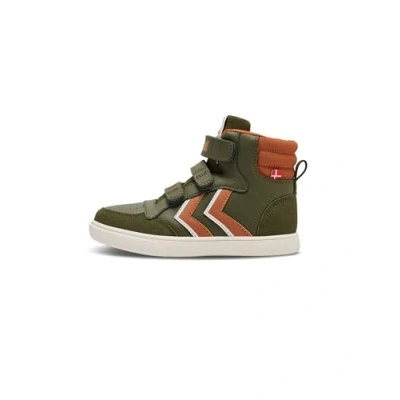 Image of hummel Stadil PRO JR Sneaker, Olive Night, 10 UK Child