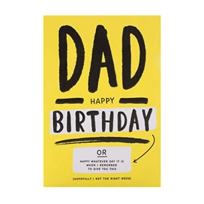 Image of Hallmark Birthday Card for Dad Funny Contemporary Text Design