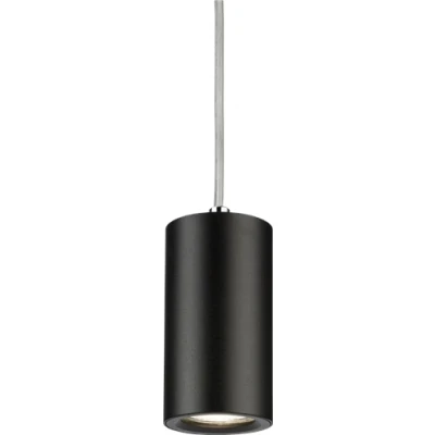 Image of KnightsBridge Dasan Single Short Fixed Round Pendant Black