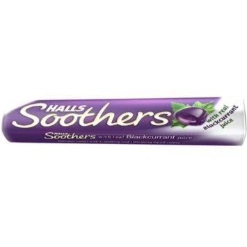 Image of HALLS Soothers Blackcurrant 45g Pack of 20 by