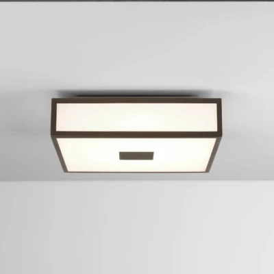 Image of Superceded Mashiko LED Bathroom Flush Ceiling Light Bronze IP44, 16.3W