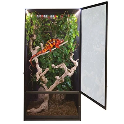 Image of Zoo Med ReptiBreeze Deluxe Habitat with LED Lighting for Reptiles, Amphibians 61 x 122 cm