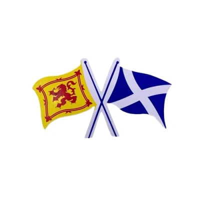 Image of Scotland Scottish Decal Car Sticker Saltire Thistle with Lion Rampant &amp; Cross Flags, Sticker, Flag, Flag