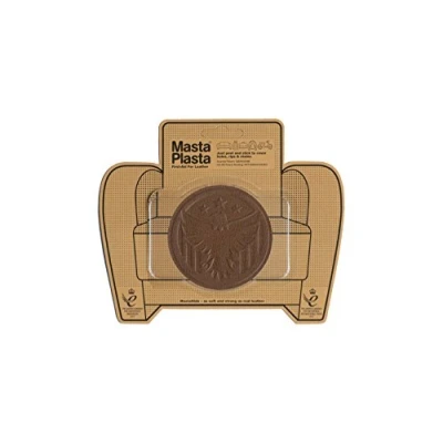 Image of MastaPlasta Self Adhesive Premium Leather Repair Patch Tan Eagle 8cm x (3in 3in). First Aid for Sofas, Car Seats, Handbags, Jackets
