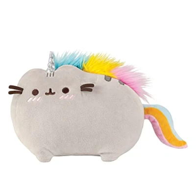 Image of Aurora, 61536, Pusheenicorn Blushing, Soft Toy, Grey