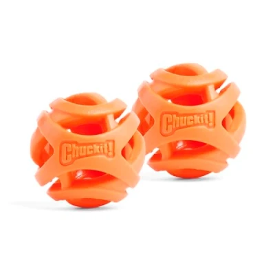 Image of Chuckit! Air Fetch Dog Ball Durable Rubber Toy Launcher Compatible Balls, 2 Pack, Small
