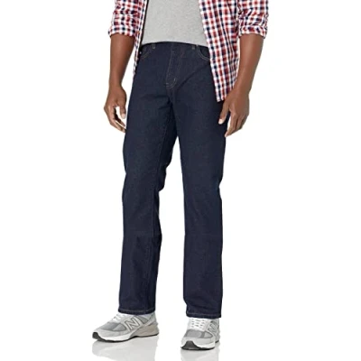 Image of Amazon Essentials Men&#039;s Slim Fit Bootcut Jeans, Rinsed, 28W / 30L