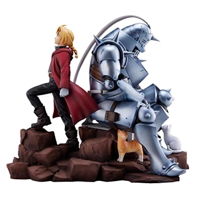 Image of Proof Fullmetal Alchemist: Brotherhood PVC Statue Edward Elric &amp; Alphonse Brothers 24 cm