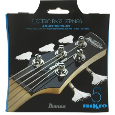 Image of Ibanez IEBS5CM IEBS 5 Coated Nickel Wound Micro Bass Guitar Strings