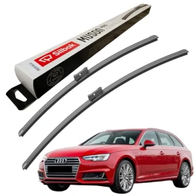 Image of Silbak Windscreen Wipers, fits for AUDI A4 AVANT (2015 ONWARDS) Front Wiper Blades, 600mm/500mm