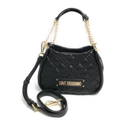 Image of Love Moschino Quilted BAG Handbag, Women&#039;s, Size: ONE, Black