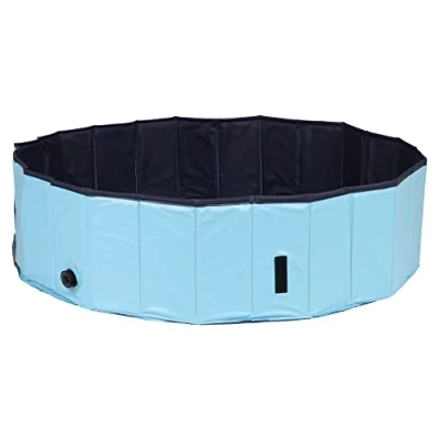 Image of Trixie 39482 Dog Pool, ø 120 x 30 cm, Turquoise/Grey