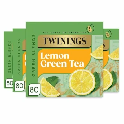 Image of Twinings Green Tea with Lemon 320 Bags (Multipack of 4 x 80 Bags)
