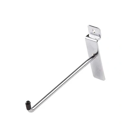 Image of 25x 12&quot; Hooks 12 INCH SLATWALL Slat Board Accessory Single Prong Shop Retail Display