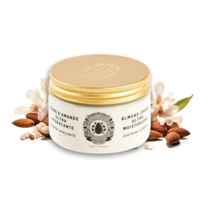 Image of Panier des Sens Body Cream Almond Moisturiser for Dry Skin With Shea Butter Nourishing Care Made in France Vegan Lotion Women and Men 97% Natural Ingredients 250ml