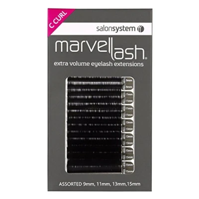 Image of salonsystem Lash Extensions Silky 0.20 Volume, Assorted Back
