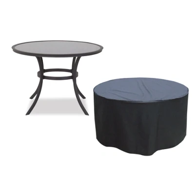 Image of Garland 4 6 Seater Round Table Cover Black