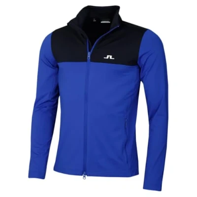Image of J.Lindeberg Mens Banks Mid Layer Soft Sweater Club Blue XL
