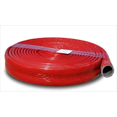 Image of Red 35mm Coated Pipe Insulation Foam in Coil Length 10 Meters Strong Round Tube Lagging Thermal Acoustic Water Wrap (35mm, Red)