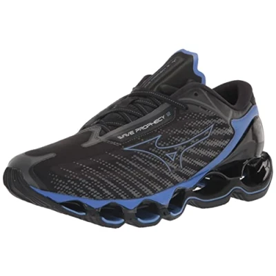 Image of Mizuno Men Wave Prophecy 12 Water Shoe, Black Ash Oyster Blue, 9.5 UK