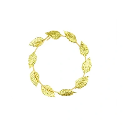 Image of Mytoptrendz ® 1 Pcs Roman Greek God Goddess Gold Leaf Laurel Wreath Headpiece Toga Fancy Dress Costume Party
