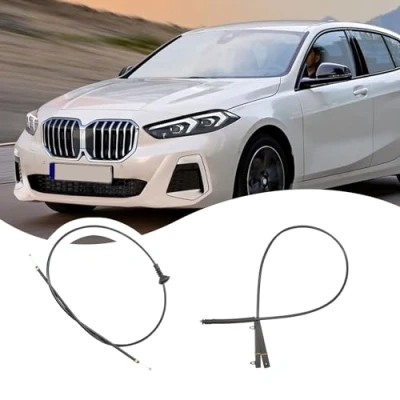 Image of Attisfiera Front Bonnet Lock Release Cable Wire for 1 Series E81 E82 E87 E88 51237184603 51237201904 Hood Rear
