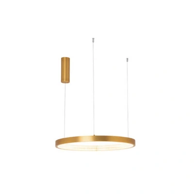Image of Ilio Ceiling Pendant Light 36W 3000K Aluminium Brushed Gold Matt