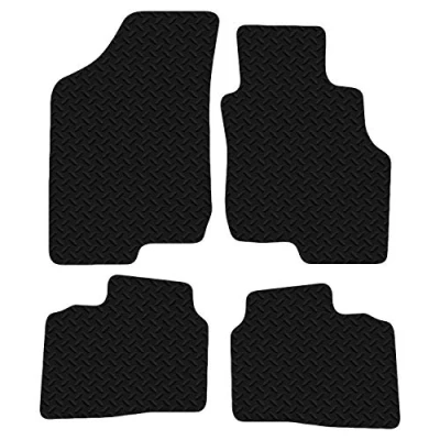 Image of Carsio Car Mats 4pc Set For Kia Cee&#039;D 2009 2012 Tailored Fit Rubber Floor Mat Complete Accessory Black Custom Fitted Anti Slip Backing, Heavy Duty &amp; Waterproof