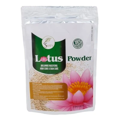 Image of SVATV Natural Lotus Powder (Nelumbo Nucifera) Skin Care Rich in antioxidants Petals for Hair &amp; Size 227g,Half Pound, 8oz
