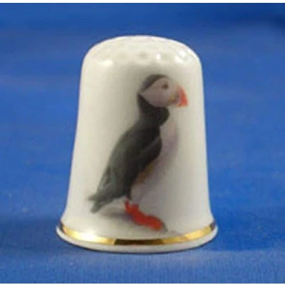 Image of Porcelain China Collectable Thimble Puffin
