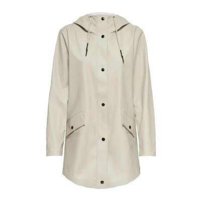 Image of ONLY Women&#039;s Onlelisa Raincoat OTW, Silver Lining, XS