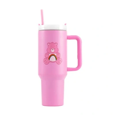 Image of Pyramid International Care Bears (Cheer Bear) 40oz/1200ML Tumbler with Straw and Lid, Advanced Double Wall Vacuum Insulation, Keeps Cold Drinks Up to 11 Hours, Hot for 7 BPA Free