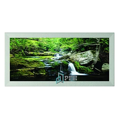 Image of Silver Premium Wood Photo Frames Wall Hanging Picture Frame Poster Acrylic Glass 50cm x 100cm