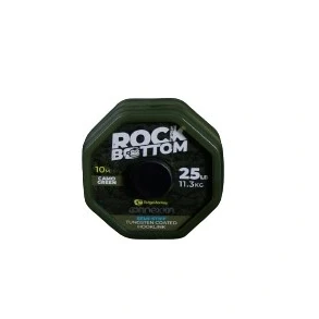 Image of Ridgemonkey Connexion Rock Bottom Camo Green Tungsten Semi Stiff Coated hooklink (25lb) Carp material