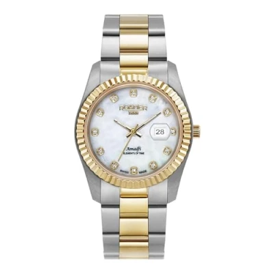Image of Roamer Women&#039;s Watch Analogue Quartz 852844 Amalfi, Bicolour/Bicolour/Silver 47 89 20, Bracelet