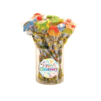 Image of Henbrandt 24 x Dinosaur Pencils With Novelty Erasers Toppers Wholesale Bulk Buy