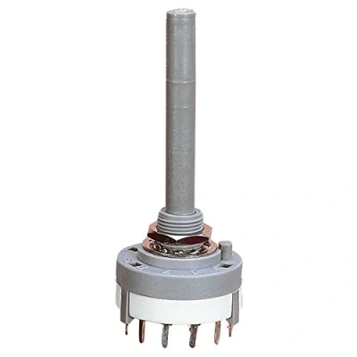 Image of PCB Mount Rotary Switch, 14 Tags, 2 Pole, 6 Way